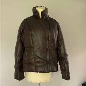 GAP Women's Brown Puffer Jacket SZ M EUC